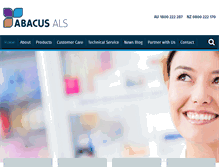 Tablet Screenshot of abacus-als.com